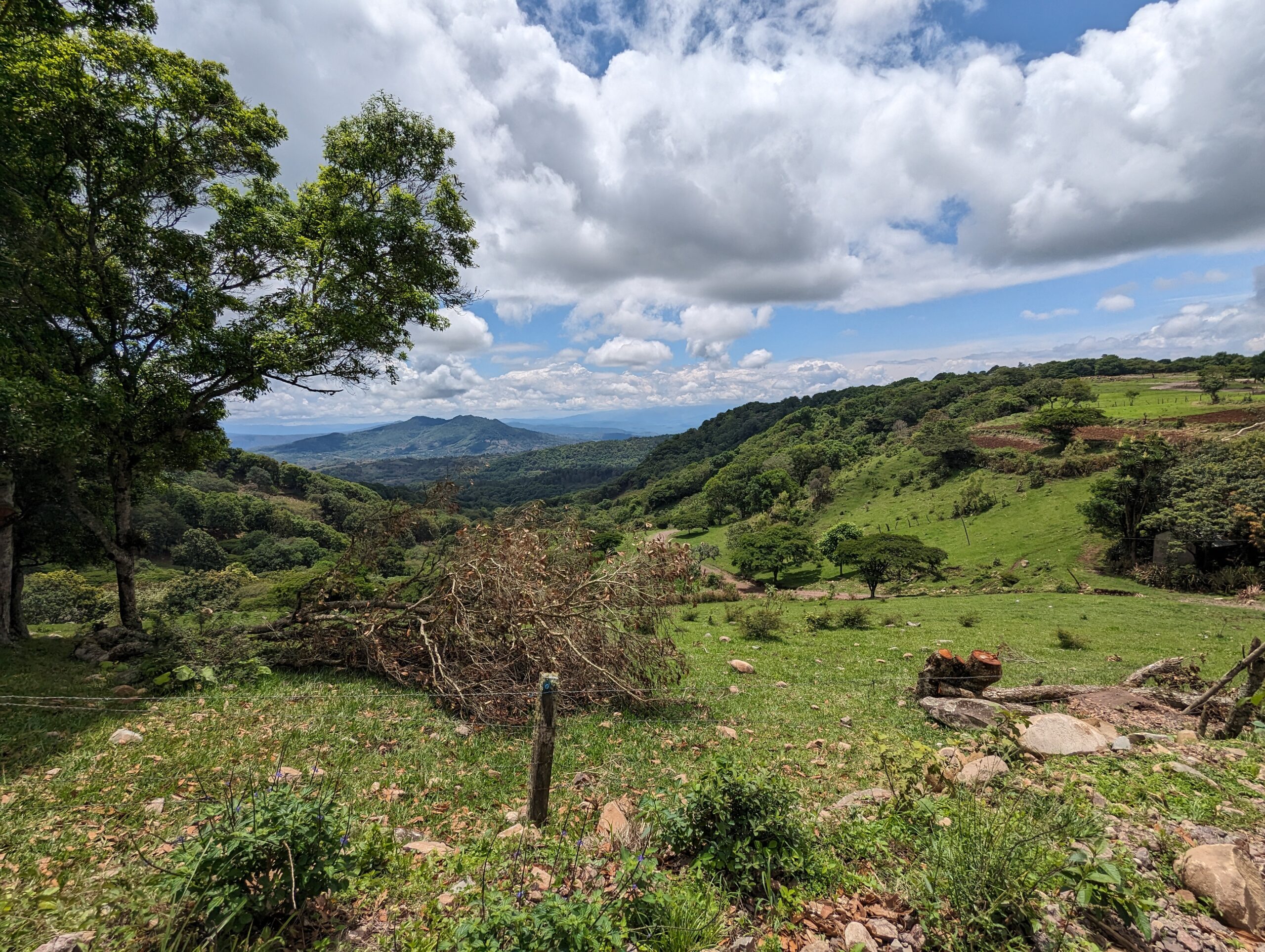 Overlooking the mountains in Esteli