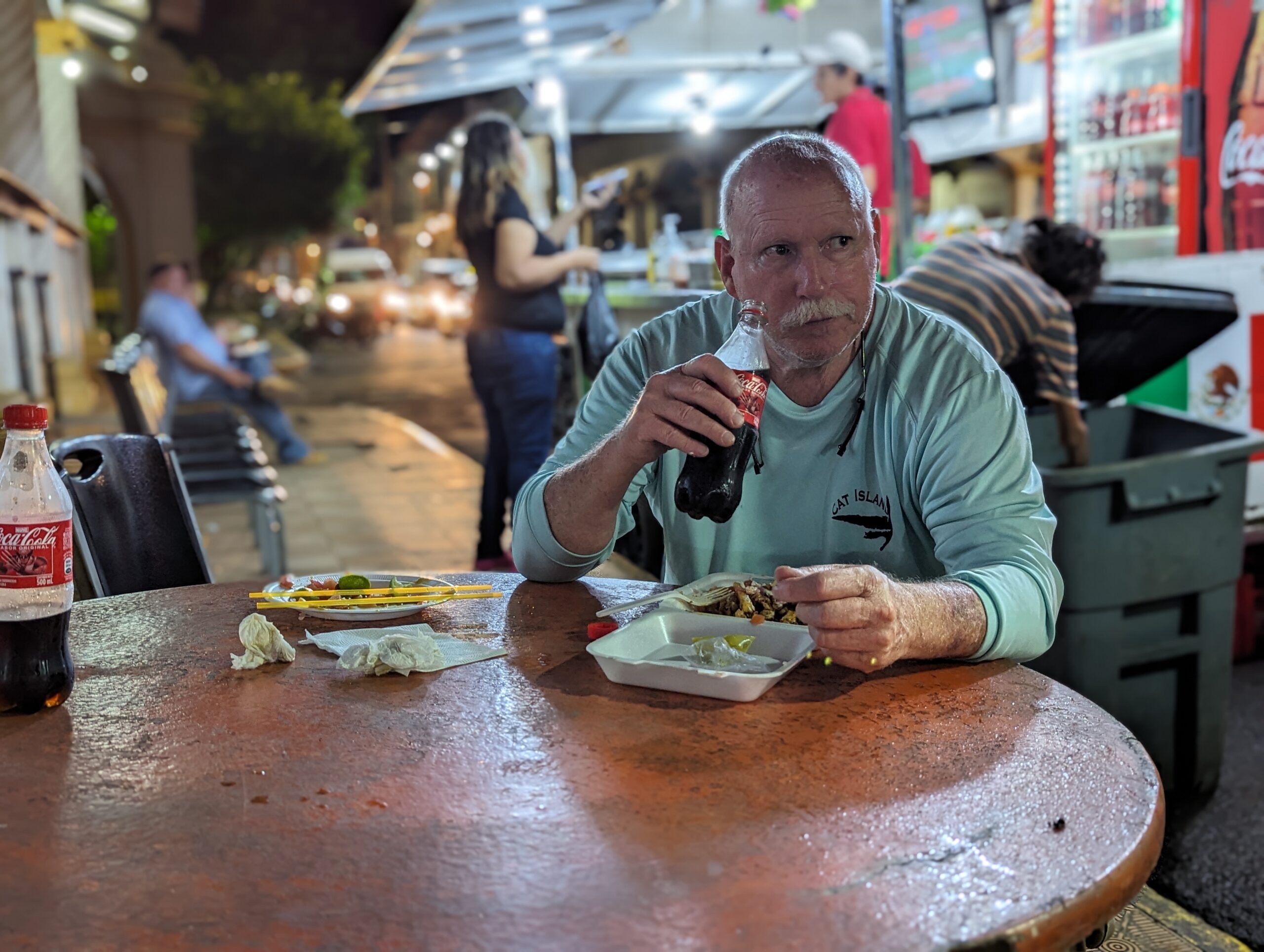 Ron Howard eating street food in Leon